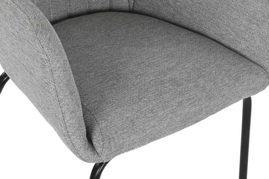 Silla Poliester Metal 59_5X60_5X78 Gris