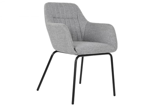 Silla Poliester Metal 59_5X60_5X78 Gris