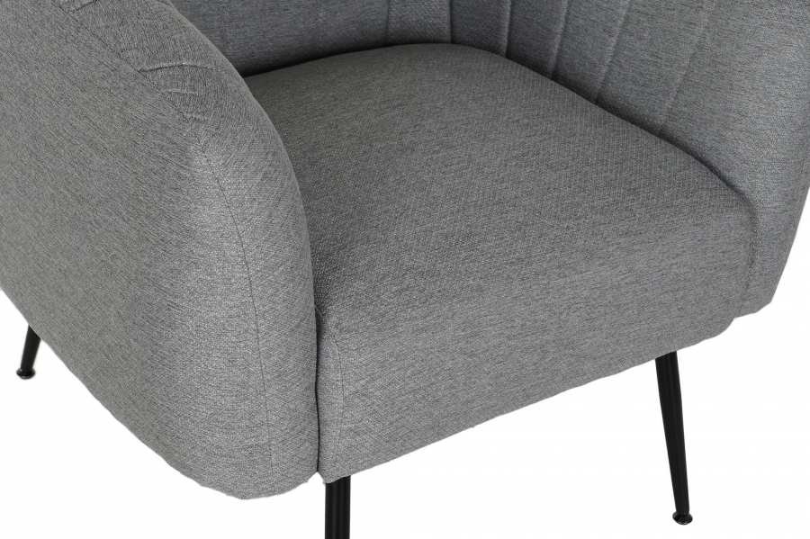 Sillon Poliester Metal 81X75X73 Gris