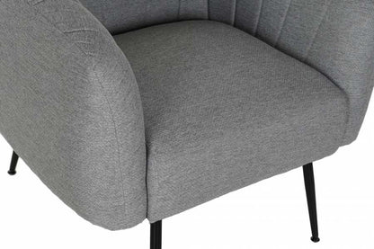 Sillon Poliester Metal 81X75X73 Gris