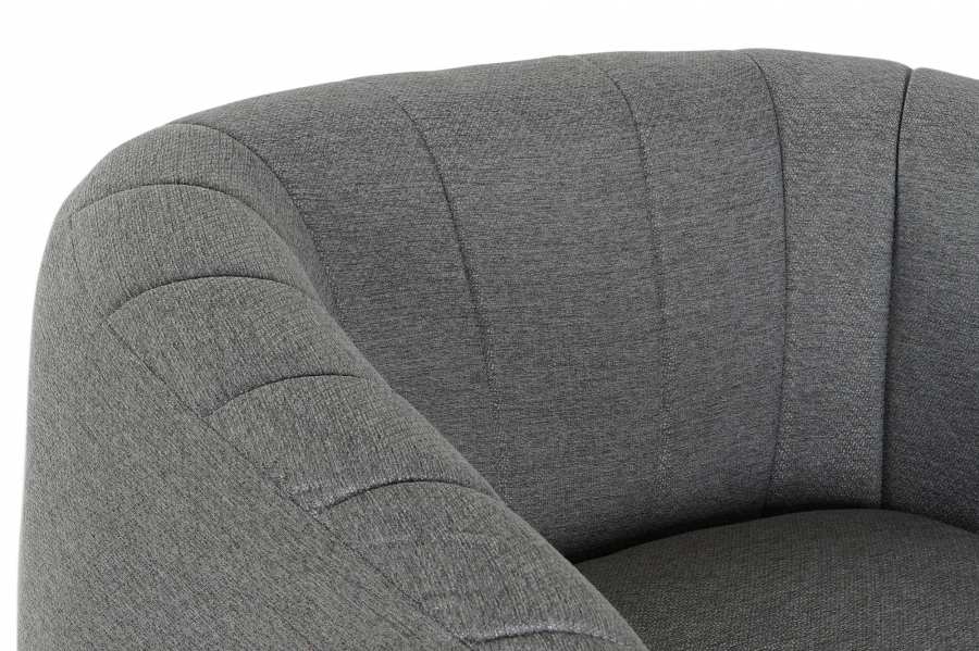 Sillon Poliester Metal 81X75X73 Gris