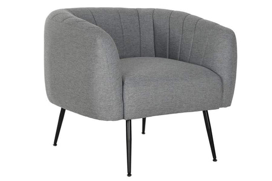 Sillon Poliester Metal 81X75X73 Gris