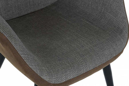 Silla Pu Metal 63X62X84 Marron