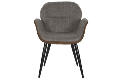 Silla Pu Metal 63X62X84 Marron