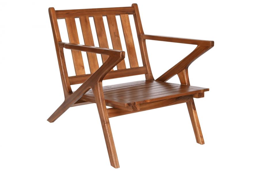 Butaca Teca Poliester 64X76X77 Marron Oscuro