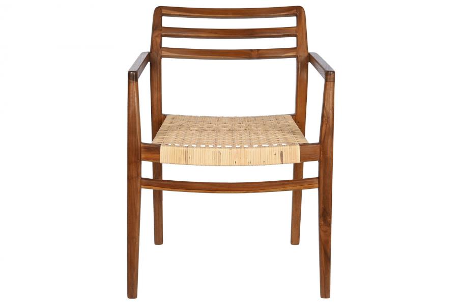 Silla Teca Ratan 58X50X86 Marron