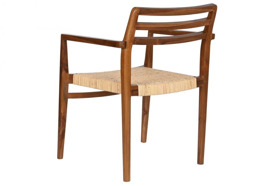 Silla Teca Ratan 58X50X86 Marron