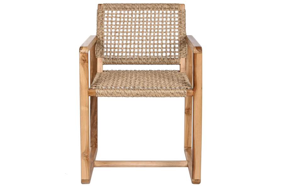Silla Teca Ratan 54X53X83 Natural