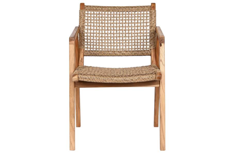 Silla Teca Ratan Sintetico 55X60X85 Natural
