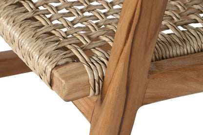 Mecedora Teca Ratan 62X84X85 Natural