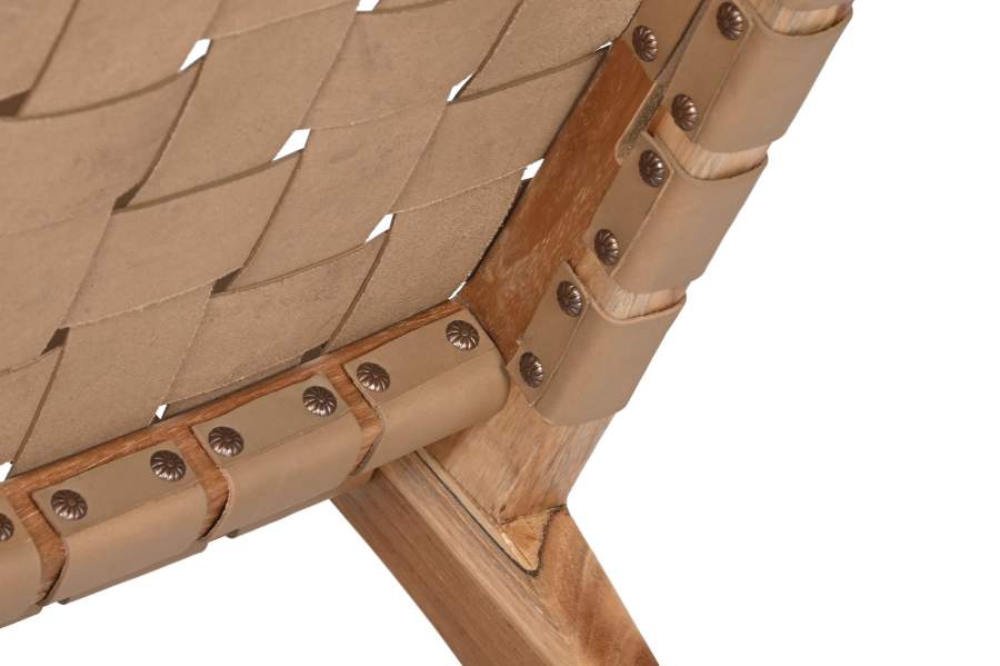 Butaca Teca Piel 74X78X75 Beige