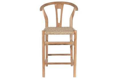 Taburete Teca Fibra 52X55X98 Natural