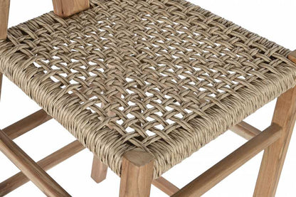 Taburete Teca Fibra 52X55X98 Natural
