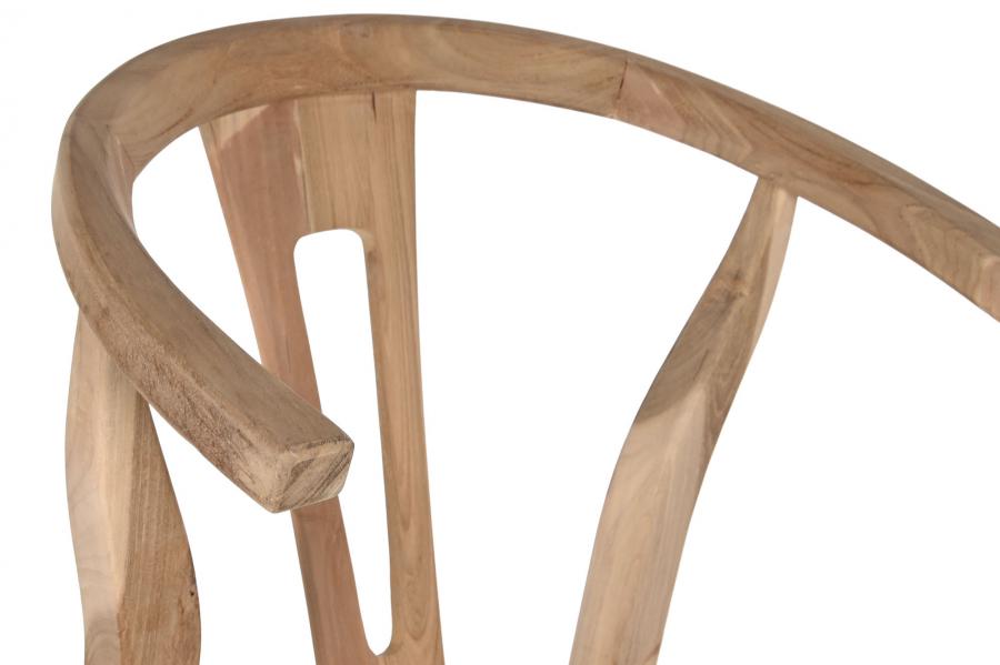Taburete Teca Fibra 52X55X98 Natural