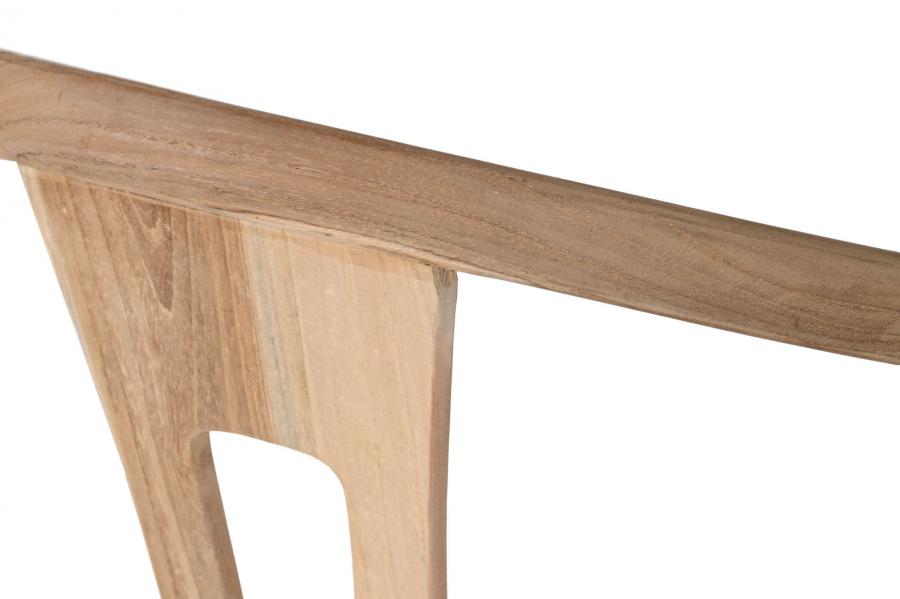 Taburete Teca Fibra 52X55X98 Natural