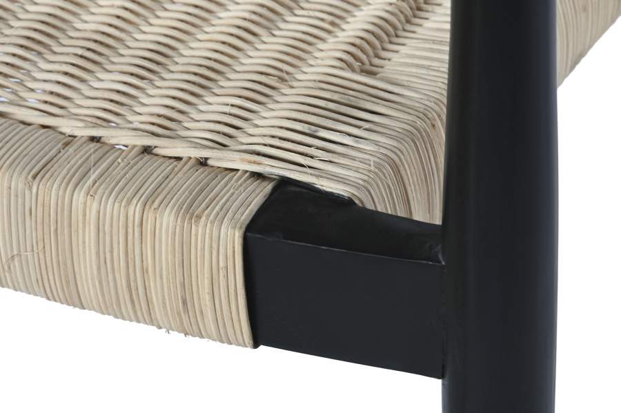 Silla Teca Ratan 59X55X81 Negro