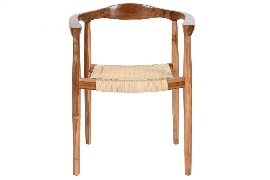 Silla Teca Ratan 59X55X78 Marron