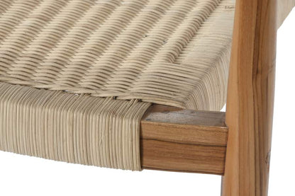 Silla Teca Ratan 59X55X78 Marron