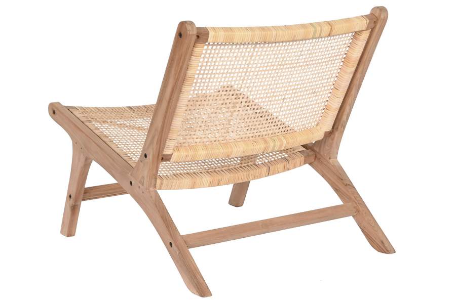 Silla Teca Ratan 65X80X68 Natural
