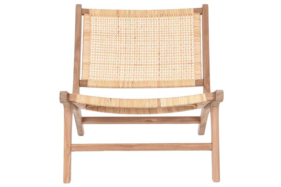 Silla Teca Ratan 65X80X68 Natural