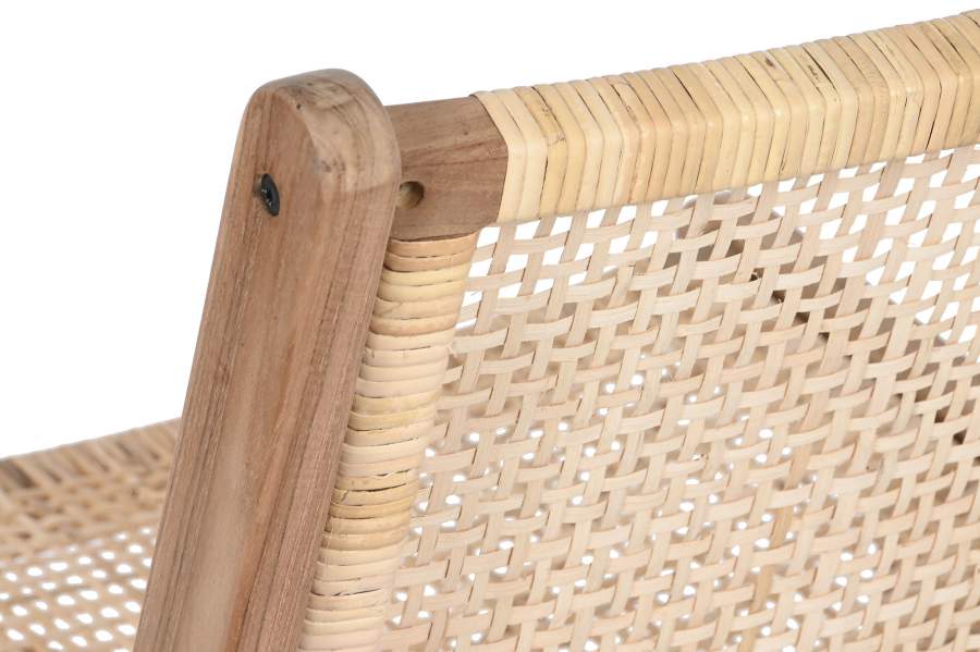Silla Teca Ratan 65X80X68 Natural