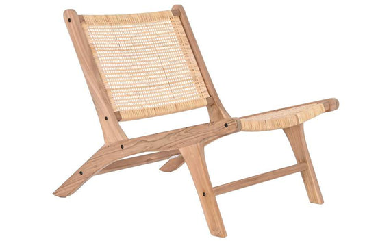 Silla Teca Ratan 65X80X68 Natural