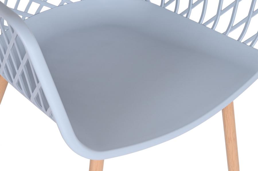 Silla Pp Metal 54X58X85 Azul Celeste