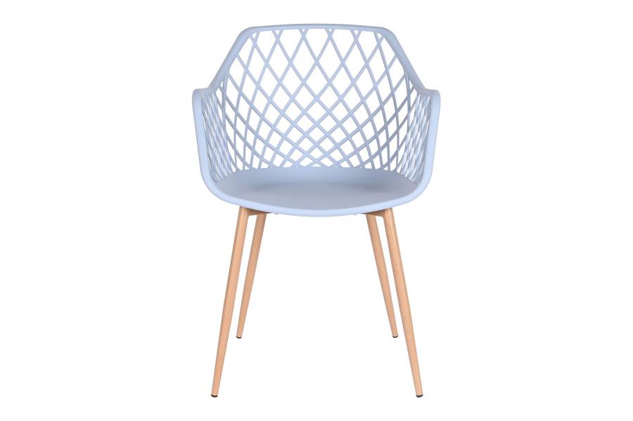 Silla Pp Metal 54X58X85 Azul Celeste