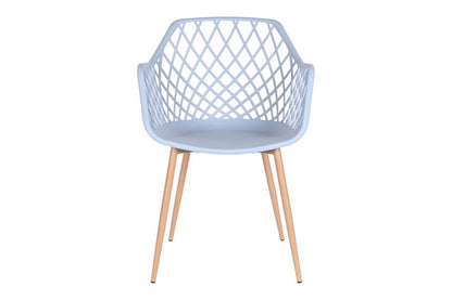 Silla Pp Metal 54X58X85 Azul Celeste