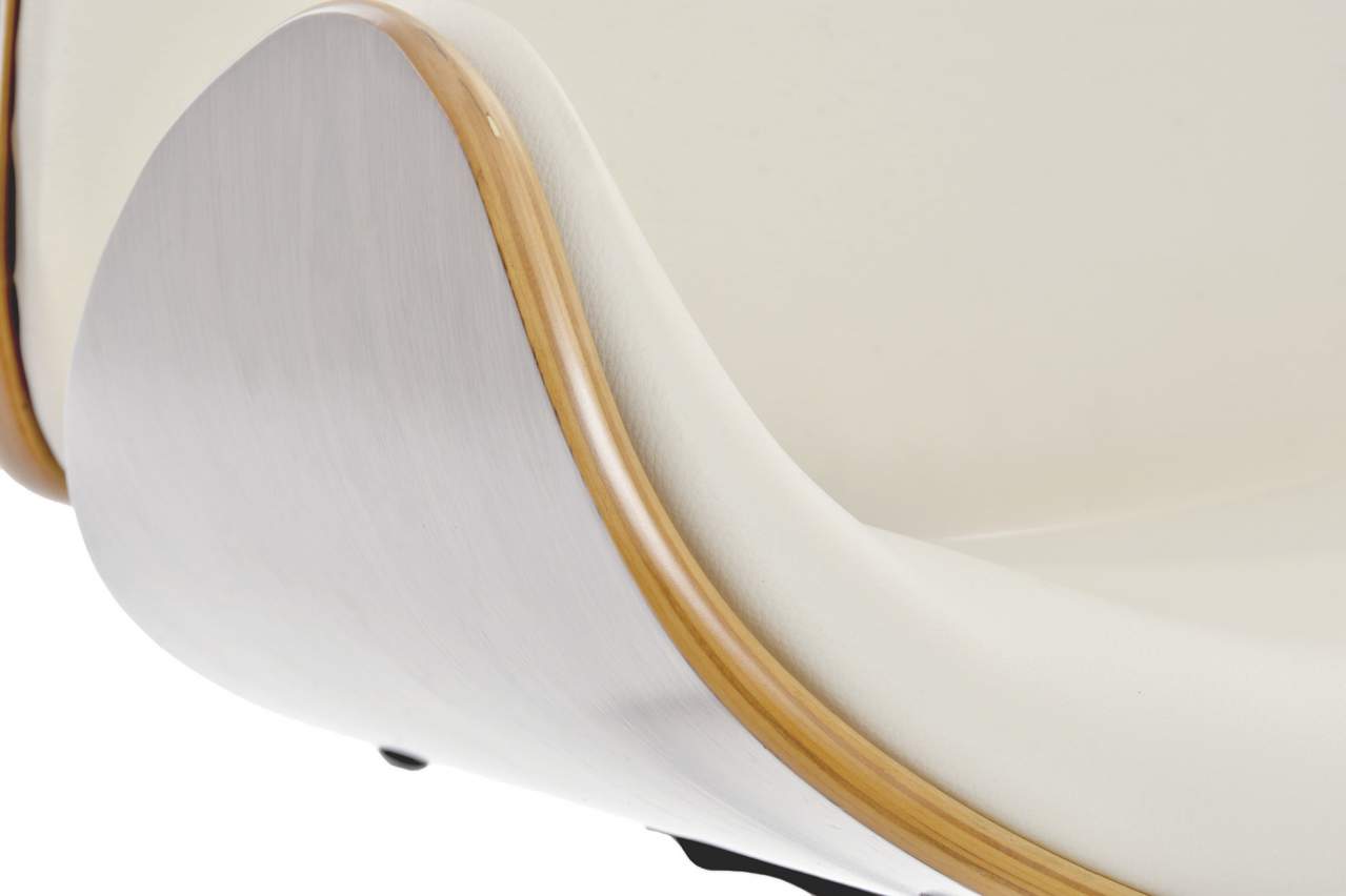 Silla Pu Nogal 52X58_5X98 Ajustable Cromado Crema