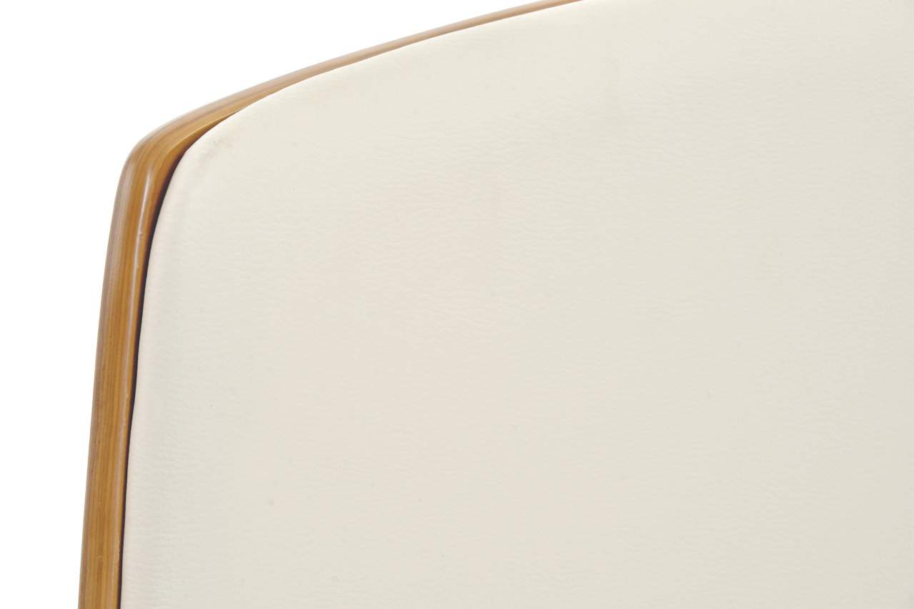 Silla Pu Nogal 52X58_5X98 Ajustable Cromado Crema