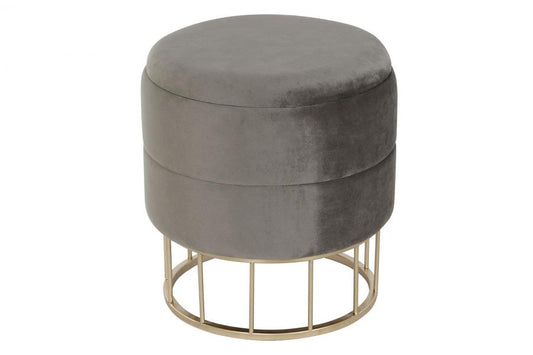 Reposapies Poliester Metal 38X38X41 Terciopelo