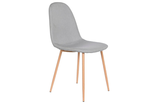 Silla Poliester Hierro 44X51_5X90_5 Simil Madera