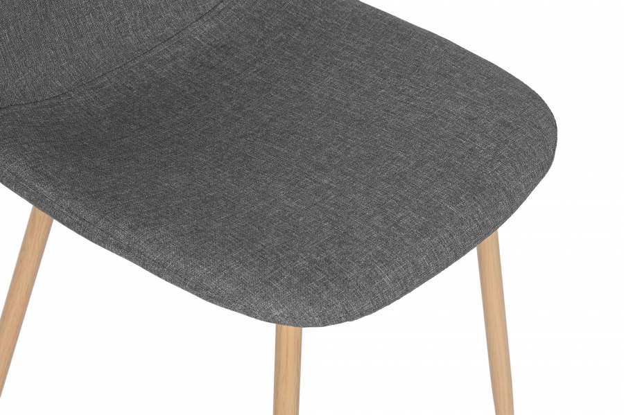 Silla Poliester Hierro 44X51_5X90_5 Simil Madera