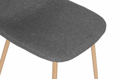 Silla Poliester Hierro 44X51_5X90_5 Simil Madera