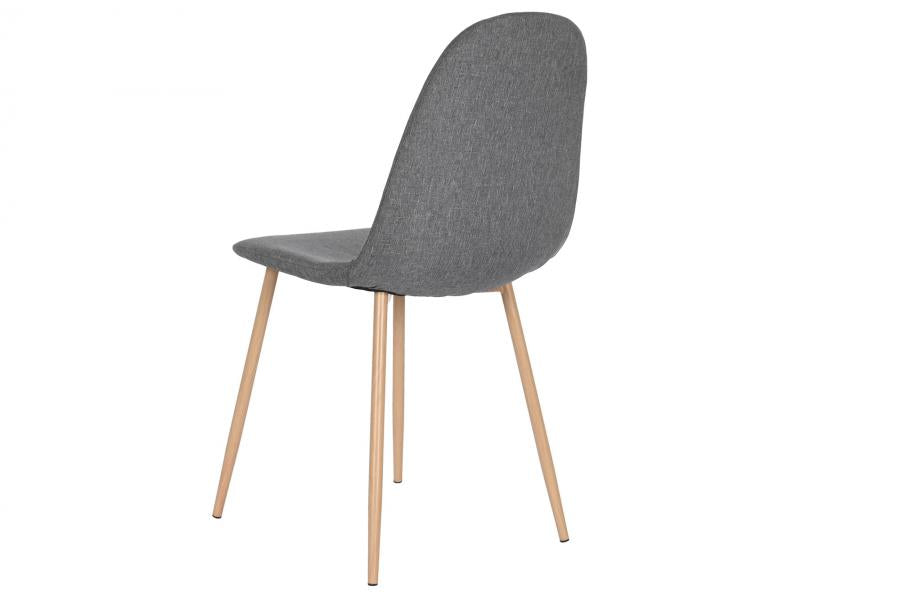 Silla Poliester Hierro 44X51_5X90_5 Simil Madera