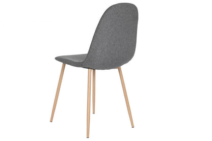 Silla Poliester Hierro 44X51_5X90_5 Simil Madera