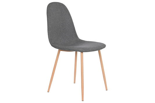 Silla Poliester Hierro 44X51_5X90_5 Simil Madera
