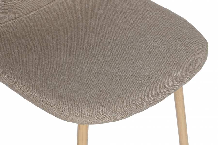 Silla Poliester Hierro 44X51_5X90_5 Simil Madera