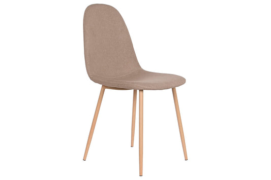Silla Poliester Hierro 44X51_5X90_5 Simil Madera