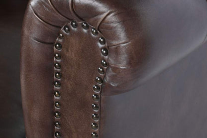 Sillon Piel 84X77X79 Chester Marron Oscuro