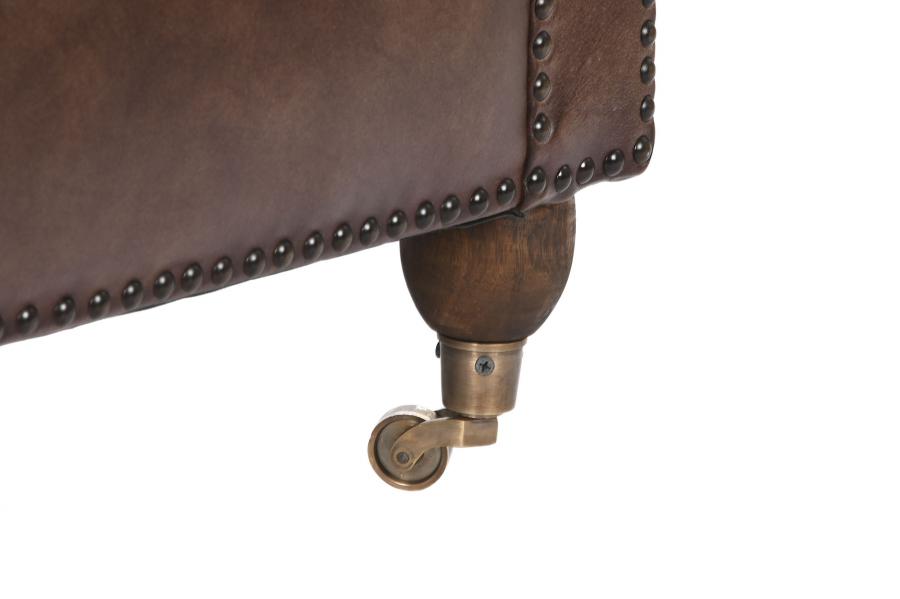 Sillon Piel 84X77X79 Chester Marron Oscuro