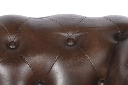 Sillon Piel 84X77X79 Chester Marron Oscuro