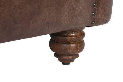 Sillon Piel 84X77X79 Chester Marron Oscuro