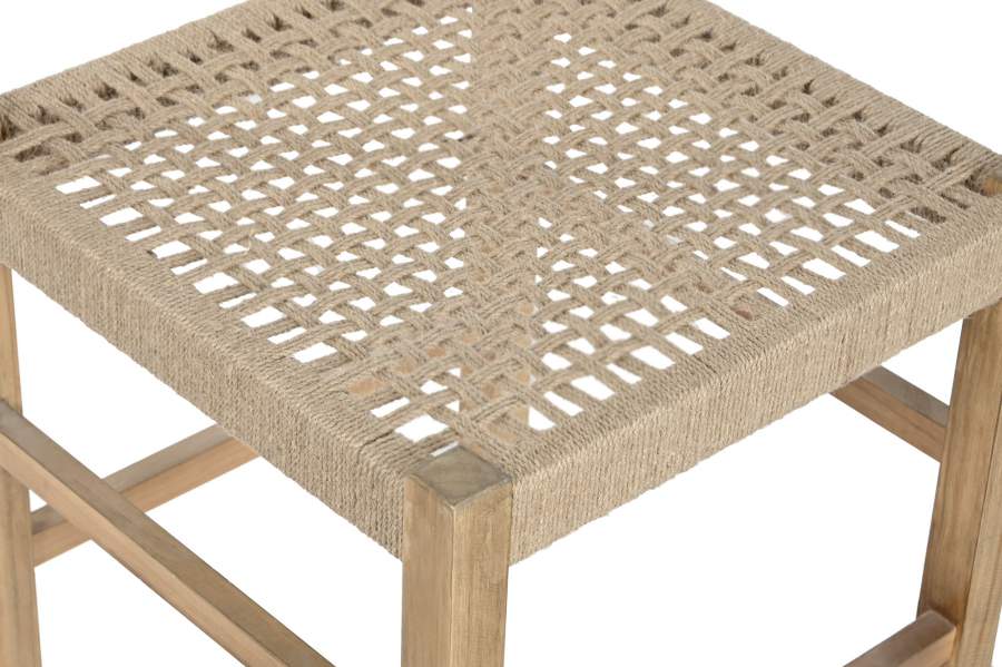 Silla Pino Yute 45X45X82 Natural Marron Claro