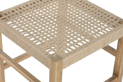 Silla Pino Yute 45X45X82 Natural Marron Claro