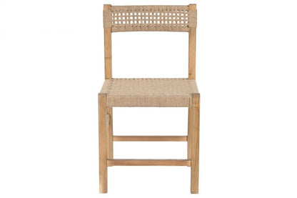 Silla Pino Yute 45X45X82 Natural Marron Claro