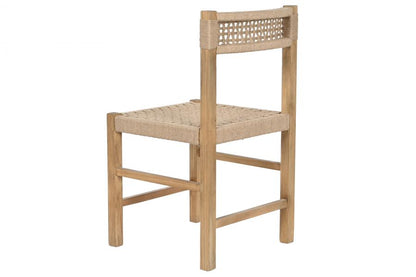 Silla Pino Yute 45X45X82 Natural Marron Claro