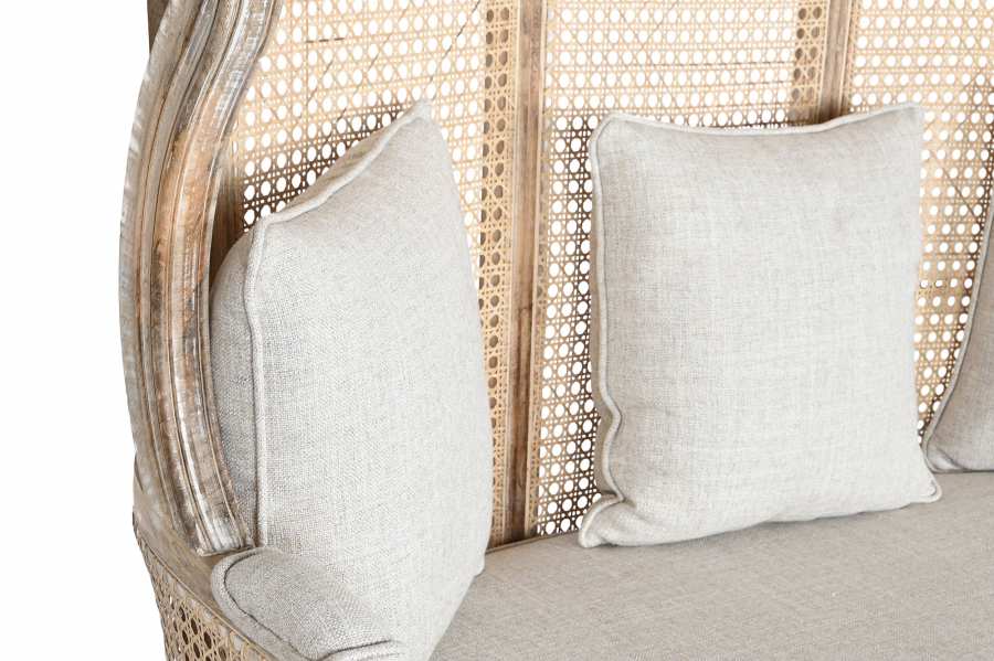 Sofa Madera Enea 125X58X155 Algodon Natural