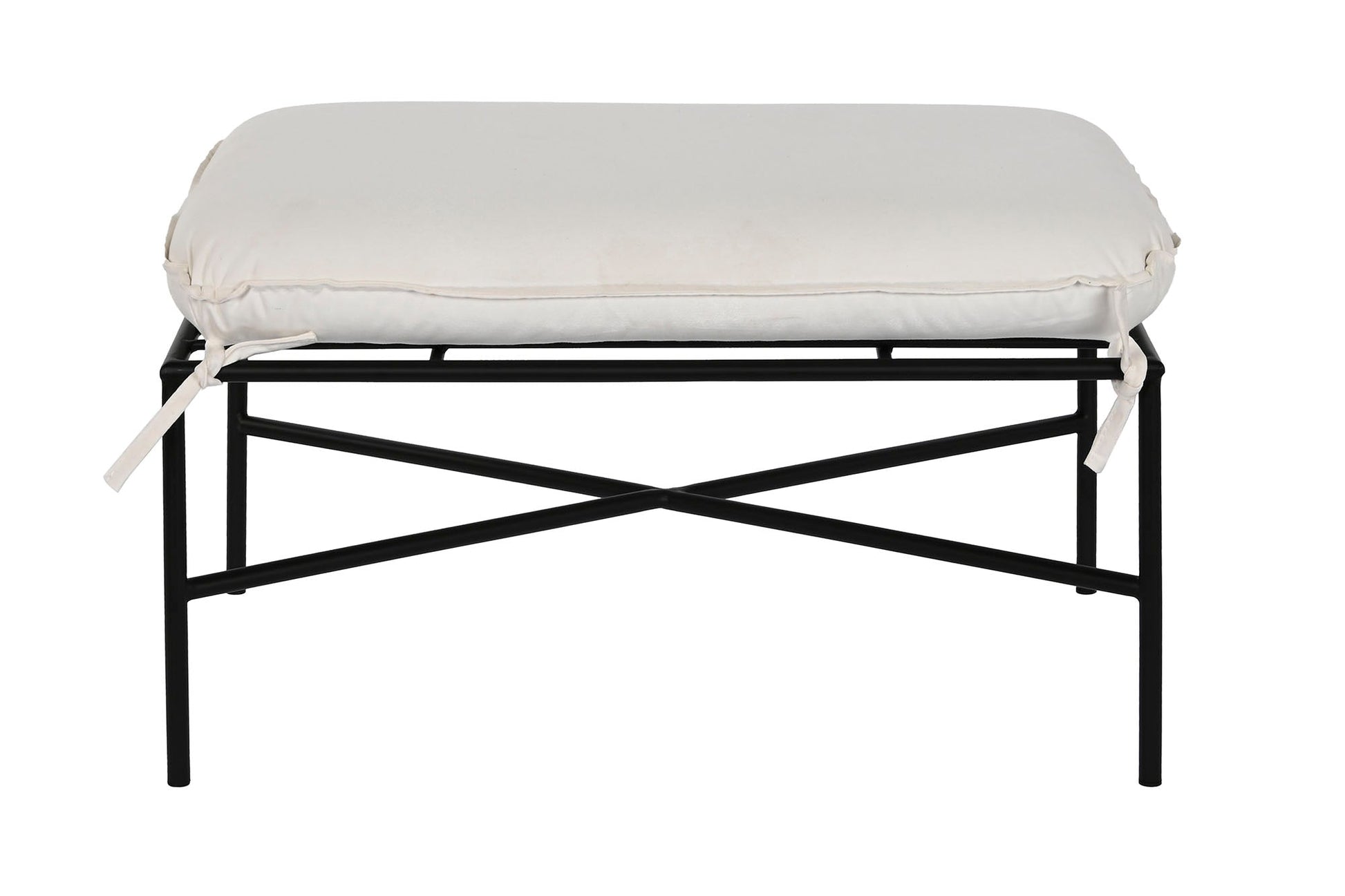 Reposapies Metal Poliester 70X45X43 Negro